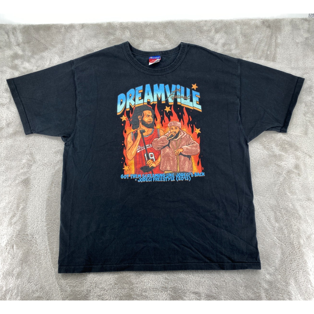 Champion Dreamville Festival J Cole Drake Rap Graphic T Shirt Mens XL